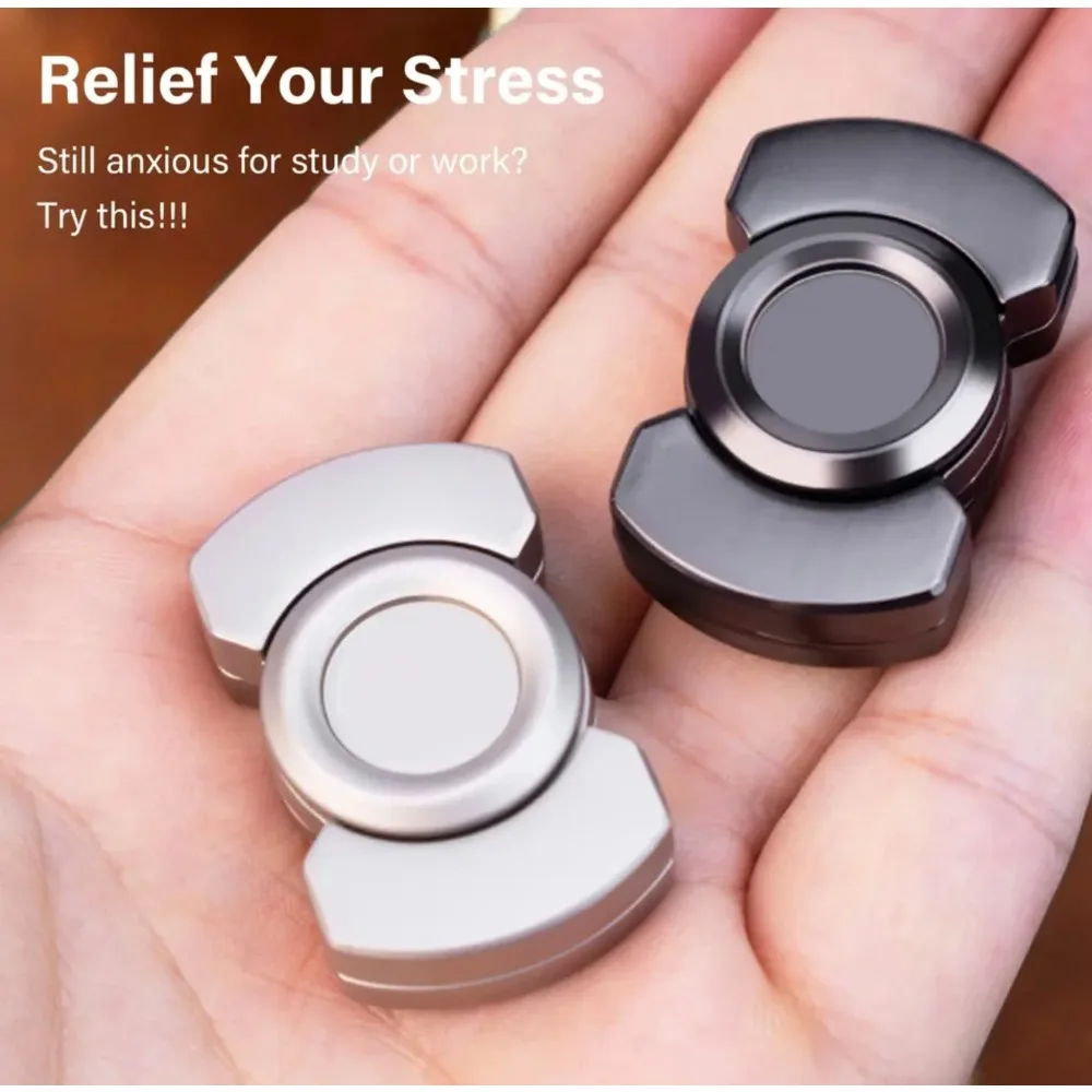 Multiple Play Magnetic Slider Fidget Spinner EDC Adult Fidget Toys Anti Stress Hand Spinner ADHD Anxiety Autism Stress Relief