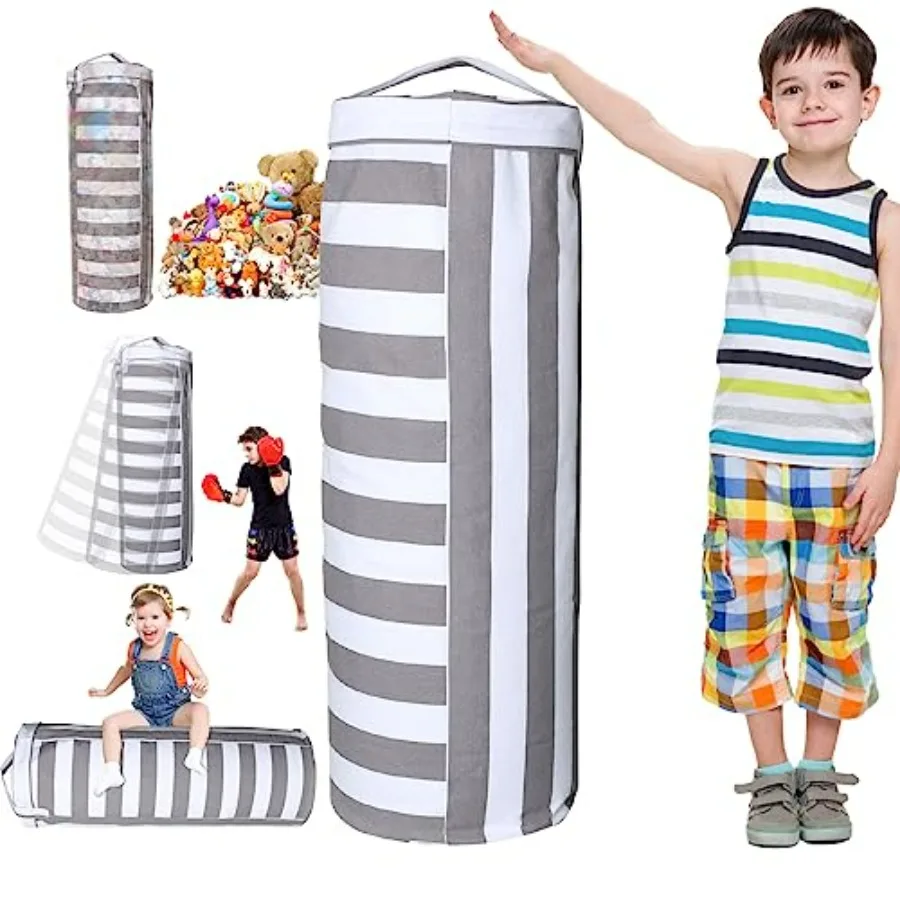 

Stuffed Animal Storage Bean Bag Cover for Multi-Functional Toy Organizer and Comfy Storage Bean Bag Chair Perfect Toy Storage S