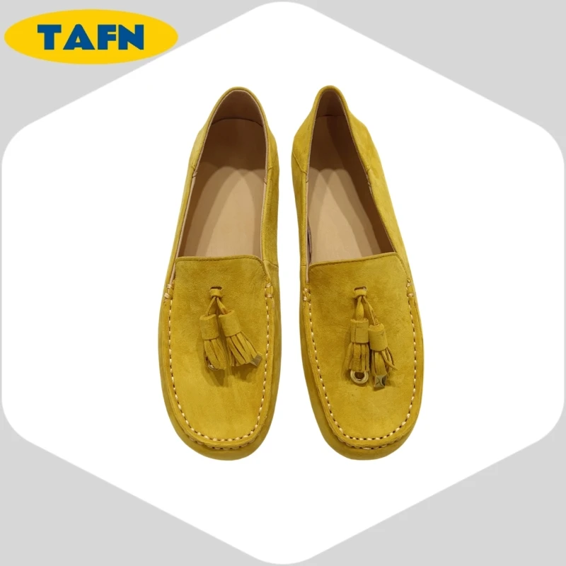 

Кашемировые красивые простые удобные трендовые универсальные женские дышащие лоферы для лета, лоферы без шнуровки с легкой посадкой AE2703