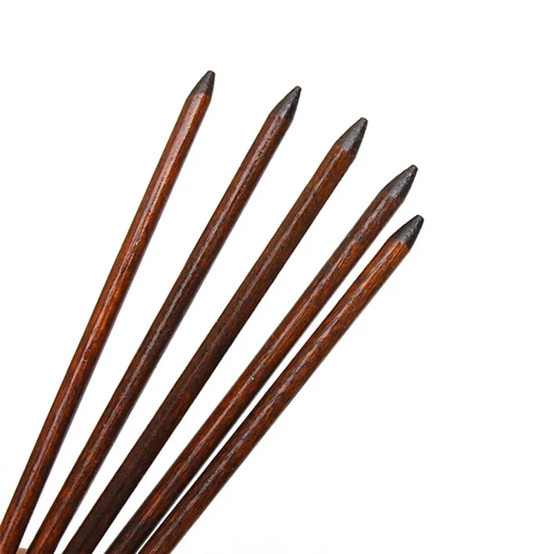 10 PCS Traditional Carved Ebony Wooden Hair Pin Stick Original Retro Women Lady