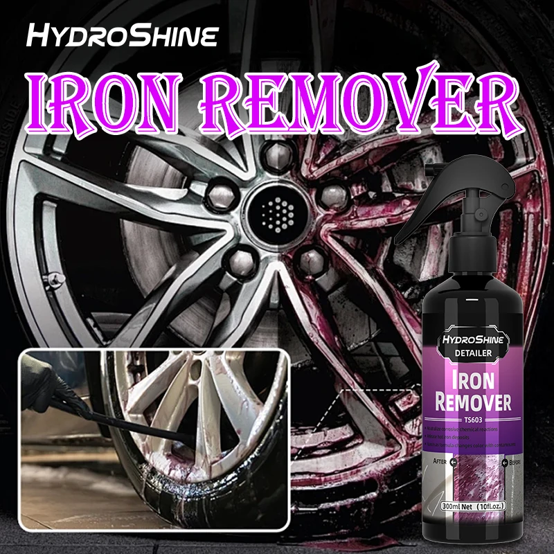 Iron Remover - Car Paint Cleaner With Strong Stain Removal Power, Removes Rust, Yellow Spots & Rust Spots From Wheels Without