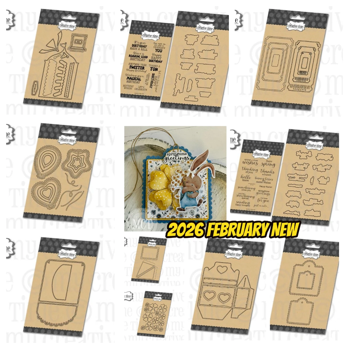 

March 2026 New Creative Time Let the Fun Begin Shaker Scallop Balloon Metal Cutting Dies Stamps DIY Scrapbook Card Craft Molds