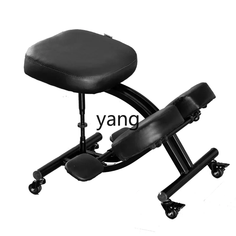 LMMErgonomic Kneeling Chair Back Pain Correction Chair with Foot Pedals Anti-Hunchback