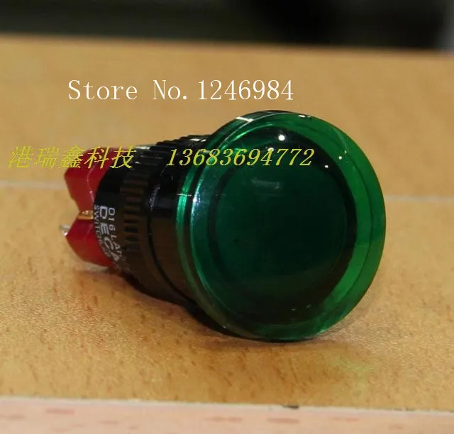 M16 قفل إعادة تعيين زر التبديل ديكا تايوان التحالف التقدمي جولة واحدة أحمر أخضر الفطر رئيس D16LMR1-1AB D16LAR1-1AB-10pcs