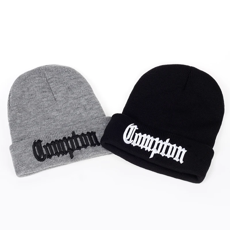 Modna zachodnia plaża gangsta nwa compton zimowa ciepła moda czapka czapka czapka z dzianiny Hip hop gorros czapka z dzianiny