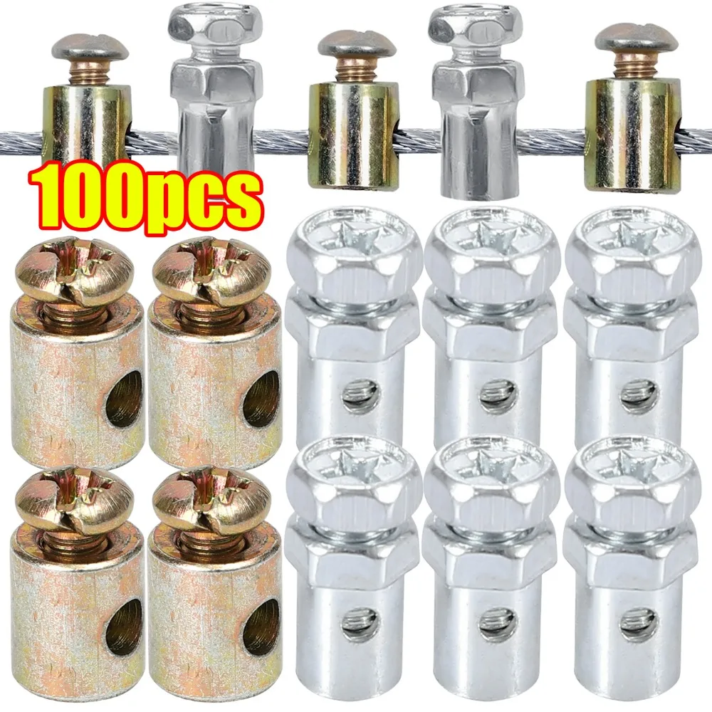 Motorcycle Throttle Cable Stopper Clamp Universal Choke Wire Adjuster Metal Buckle for E-Scooter Bicycle Kart ATV Accessories