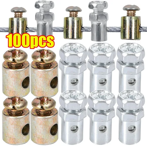 Imagen 1 del producto Abrazadera de tope de Cable de acelerador de motocicleta, ajustador de Cable de estrangulador Universal, hebilla de Metal para patinete eléctrico, bicicleta, Kart, accesorios ATV