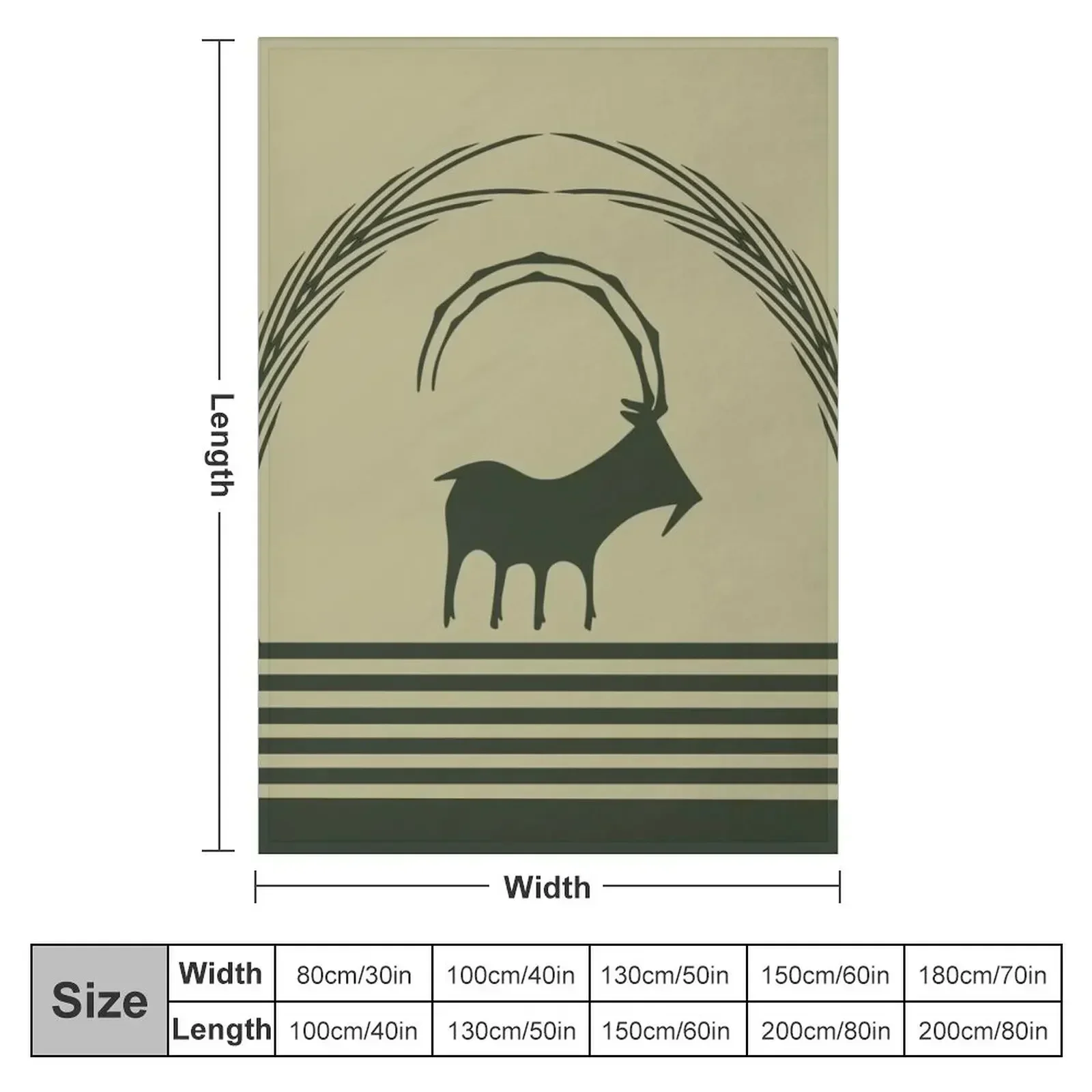 Ancient Mountain Goat Throw Blanket Soft Beds Large Stuffeds for sofa Custom Sofa Throw Blankets