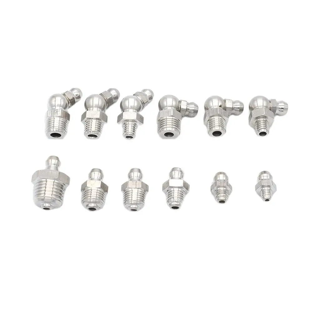 G1/4 Stainless Steel 304 Threaded Hydraulic Zerk Grease Nipple Fittings