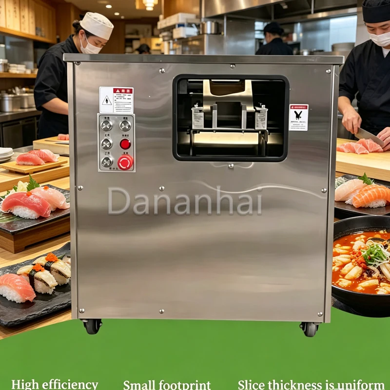 Electric Meat Cutter Fully Automatic Fish Slicer Commercial Household Grinder - Kitchen Meat Cutter Machine