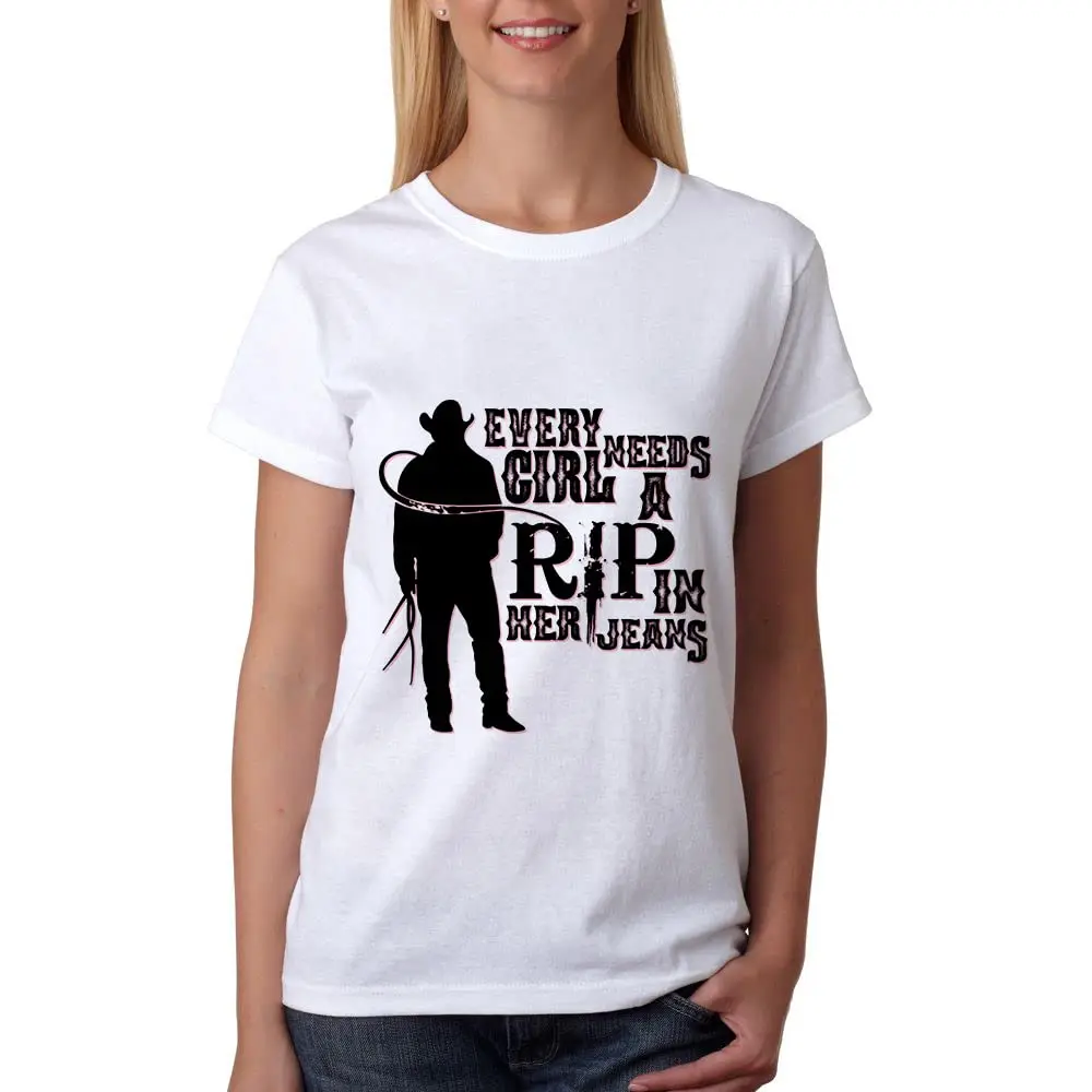 Every Girl Needs A Little RIP in Her Jeans Shirt Funny Gift for Girl and Women Yellowstone Trendy Movies Season 5 Shirt