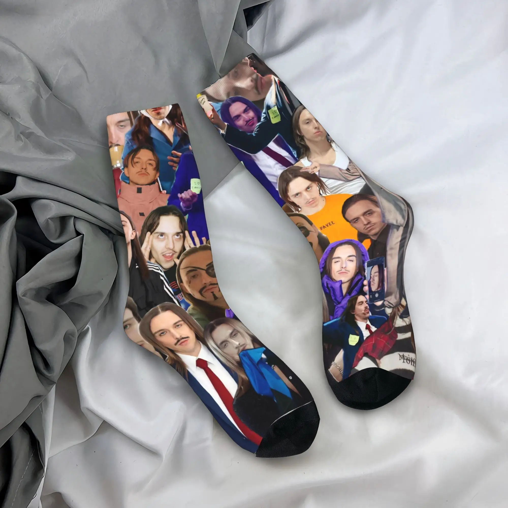 

Забавные мужские носки Happy Funny, носки Tommy Cash, полиэстер, носки для скейтбординга, женские чулки, весна, лето, осень, зима