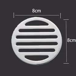 8cm Stainless Steel Floor Drains Cover Washing Machine Dual-purpose Round Strainer Cover Bathroom Sewer Drainer