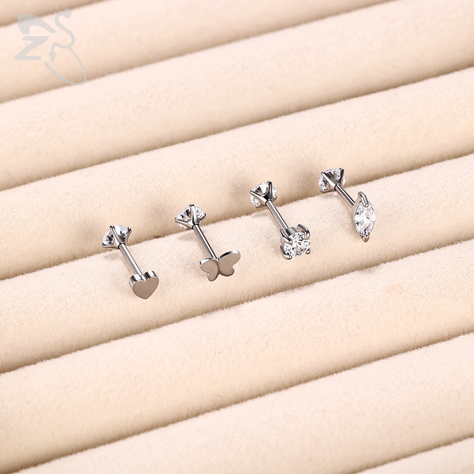 16G/18G Stainless Steel Labret Lip Ring Internal Thread