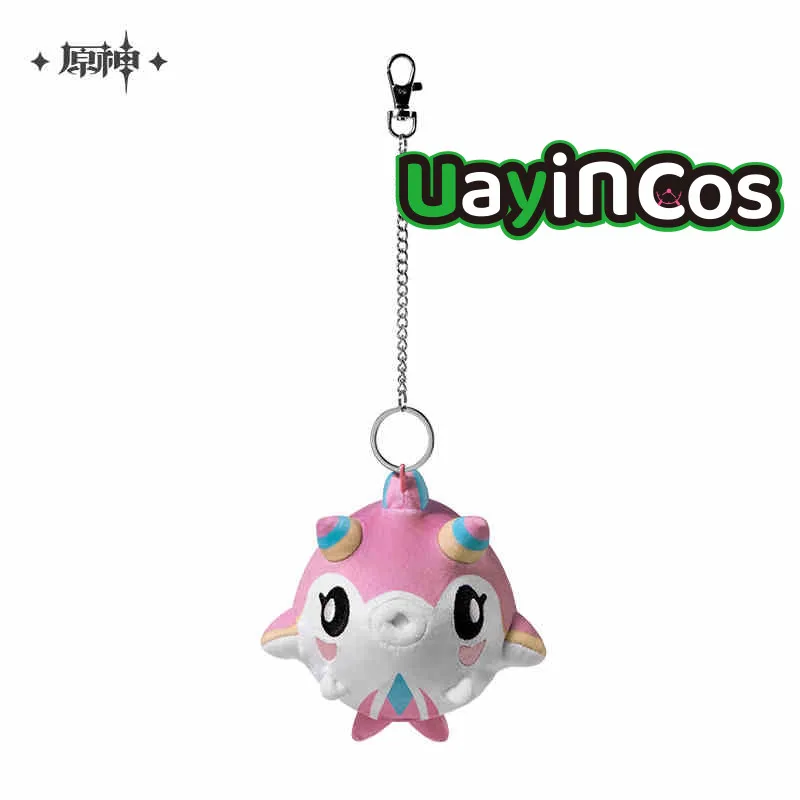 Official Genshin Impact Danshui Tonton Freshwater Dolphin Stuffed Soft Plushies Plush Doll Keychain Pendant Bag Anime Toy Kids