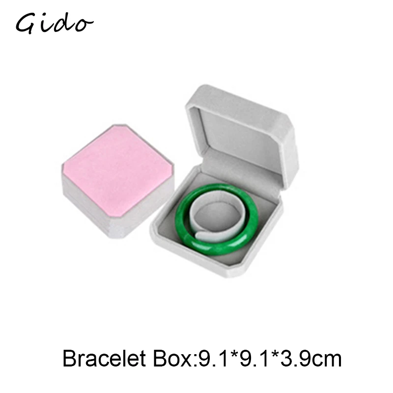 Jewelry Display Set Box Grey and Pink Packing Bag For Women& Men Rings Earrings Bracelets Necklaces Jewelry Gift Box