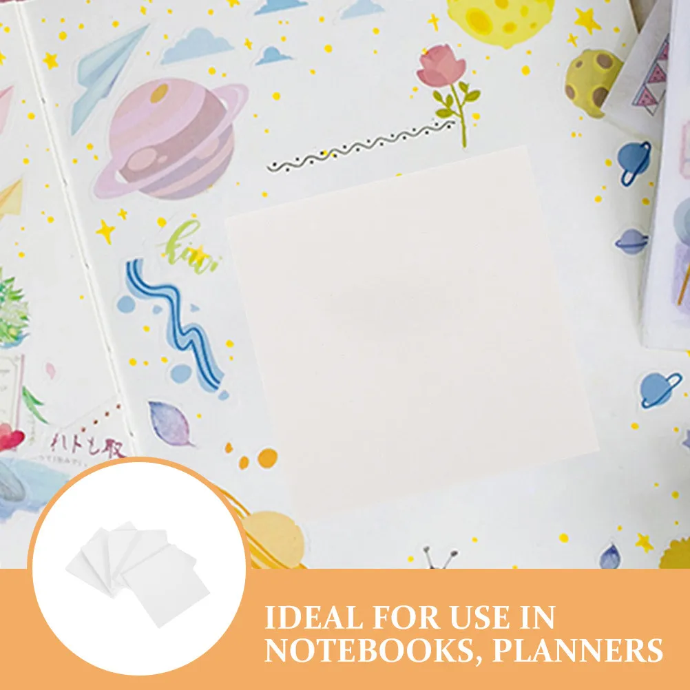 10 Pads Adhesive Notepads Blank Notebooks Student Memo Pads Note Taking School Office Supplies 80Sheets Each