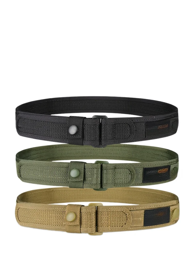 Commuter belt Outdoor waist wrap Shooting braid new men's tactical casual tooling quick-break belt