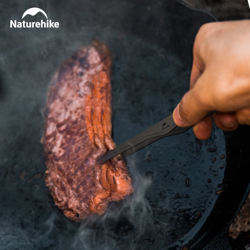 Naturehike-pinzas para barbacoa de titanio para acampar, pinzas para parrilla, pinzas para té, vajilla, pinzas para tostadas