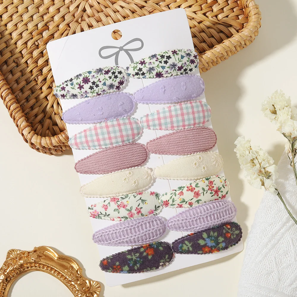 16 Stück/Set Niedliche Bedruckte Kinder-Haarspangen Handgefertigte BB-Clips Haardekoration für Mädchen und Babys Mädchen-Haaraccessoires – Detail 17