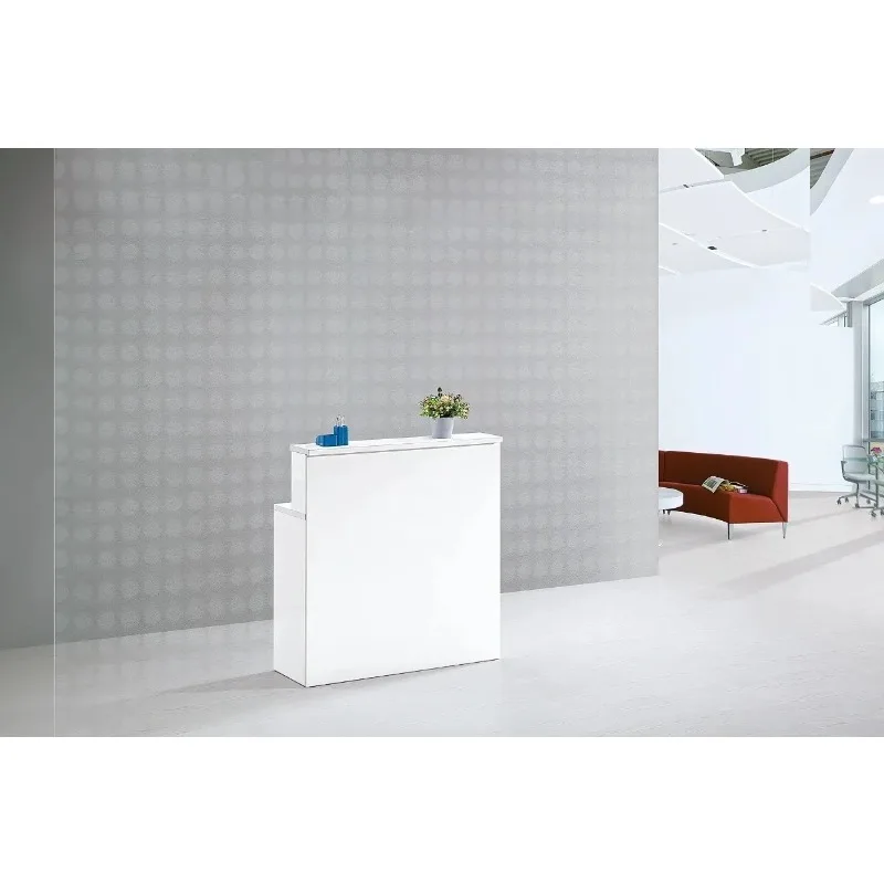 *Small 1 Meter MDF Office Filing Cabinet Sub-Cabinet for Under-Desk Storage Modern Reception Desk Furniture for Hotels Hospitals