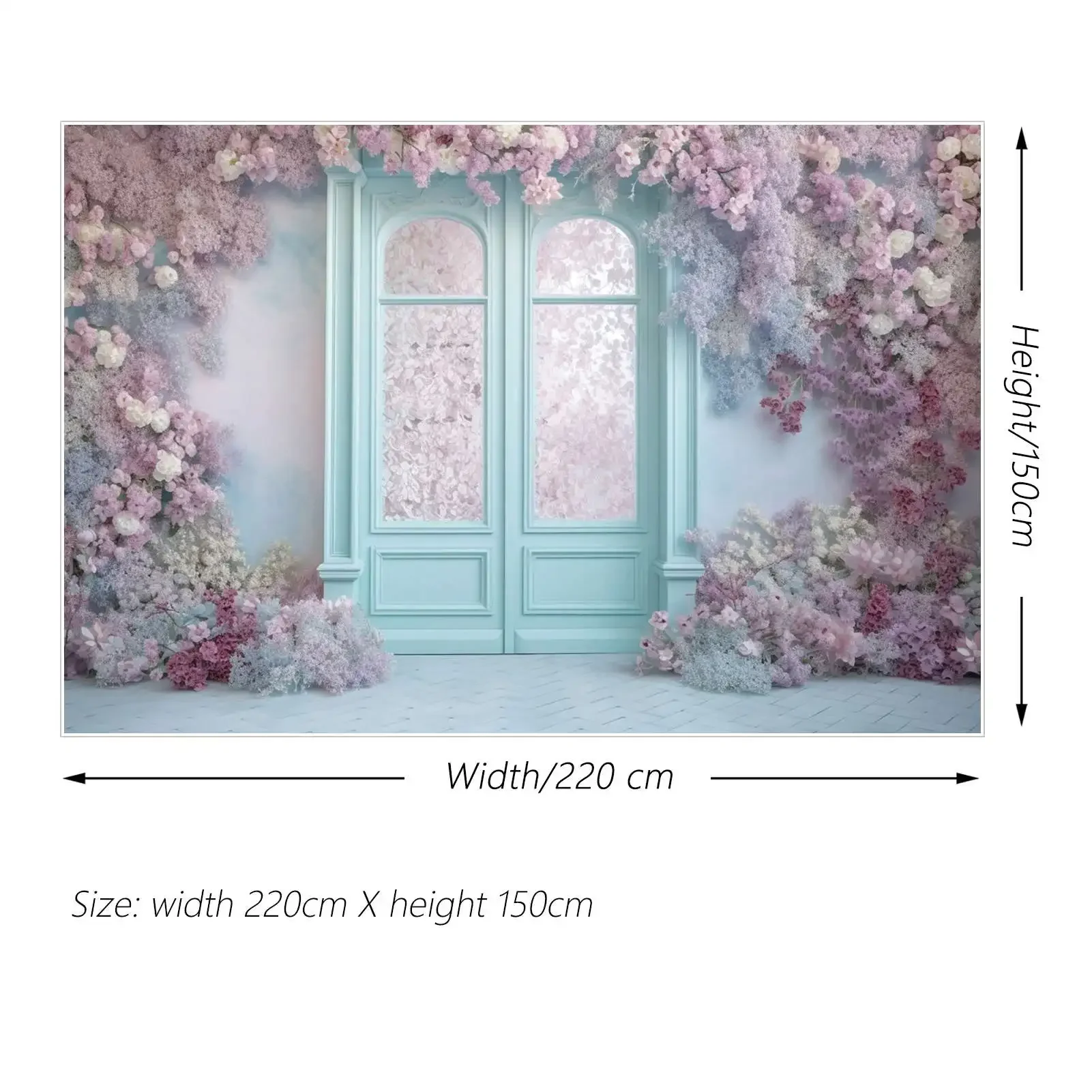 MOON.QG 꿈꾸는 꽃 인테리어 장면 배경 교수형 꽃 문 창 커튼 배경 생일 웨딩 파티 Photozone