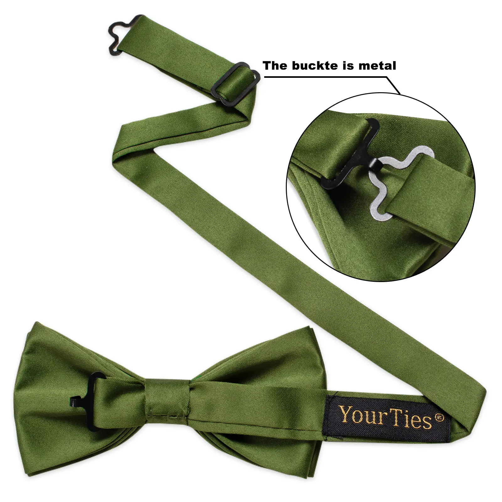 Dark Green Father and Son Bowtie for Wedding Party Luxury Solid Men's Pre-tied Bow ties Boy Necktie Easy to Wear Dropshipping