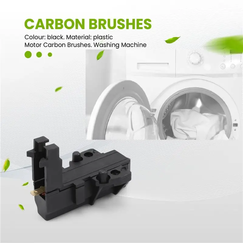 B15C 2Pcs Washing Machine Motor Carbon Brush For Whirlpool Hoover Candy Ceset