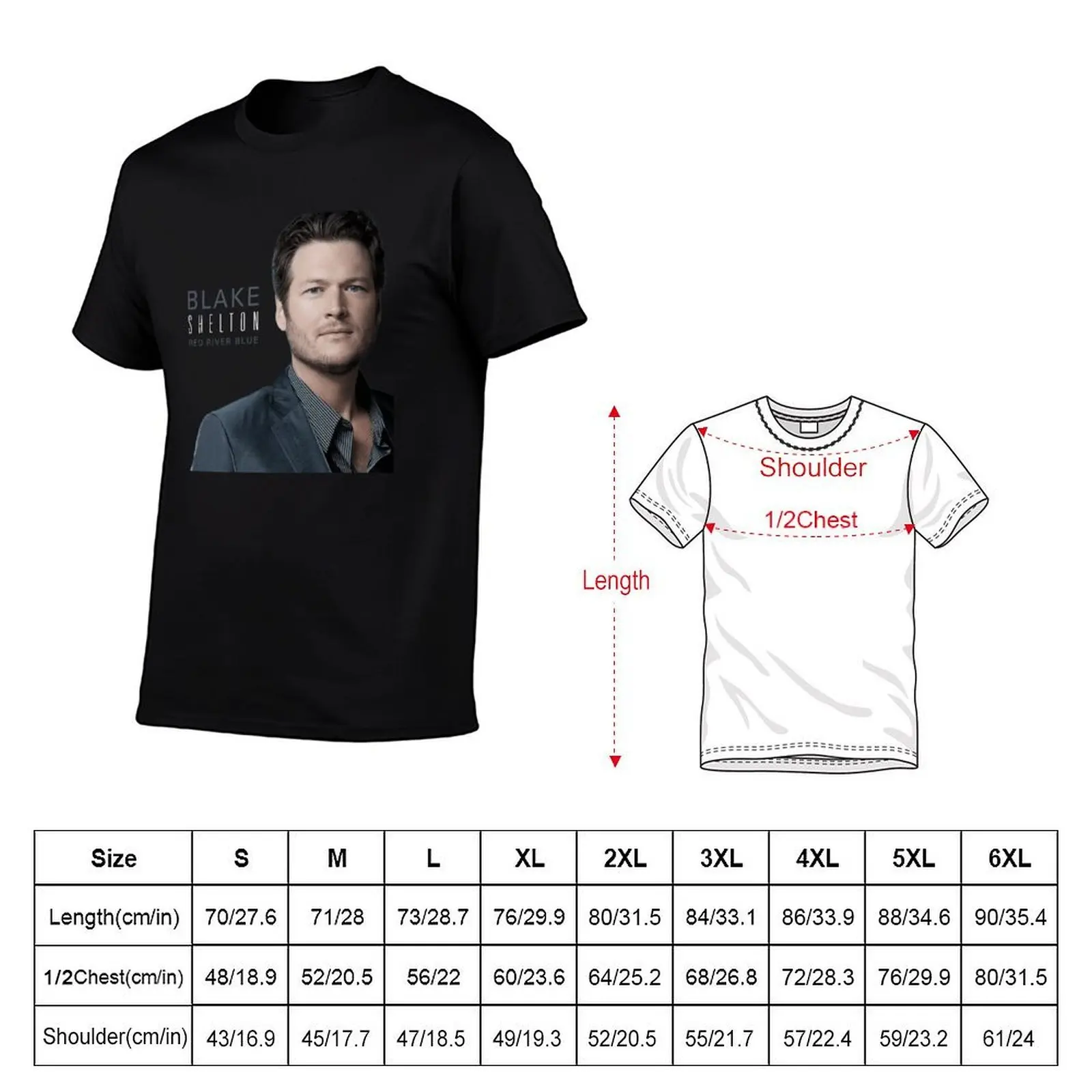 Blake Shelton God Gave Me You Training T-Shirt Vintage Print Crew Neck Tee