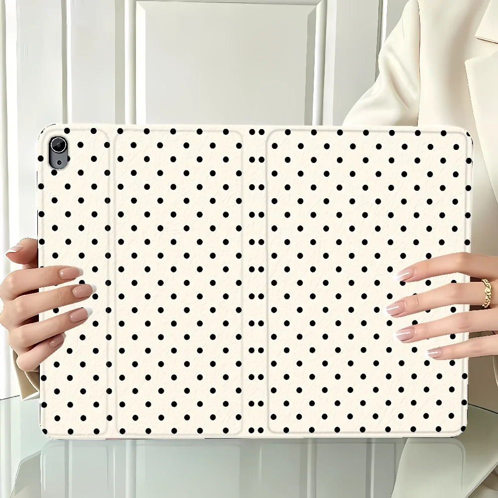 Case for Samsung Galaxy Tab S10FE S10 Plus S11 S9 FE S9+ S10 Lite A7 Lite A11 A8 S7 S8+ A9Plus with Pencil Slot Black Dot