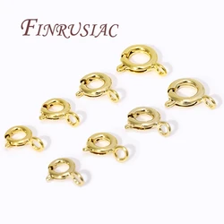 14K/18K Gold Plated Spring Clasps For Jewelry,Clasp For Bracelets Connectors,DIY Jewelry Making Supplies,Necklace Accessories