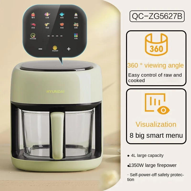 Air fryer household glass visual multi-function fully automatic electric oven large capacity French fries air fryer