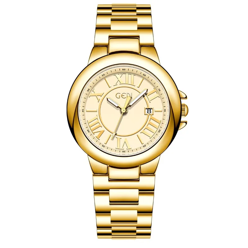 2025 New Luxury Ladies Watch Small Disc Vintage Roman Student Waterproof Simple Classic Steel Belt Quartz Watch Birthday Gift