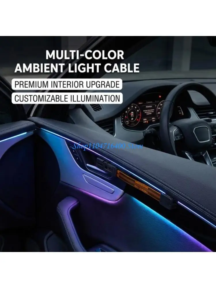 

y1gd Car Door Panel Lights Dashboard Replacement Multicolor Lamp Holder Easy Installation