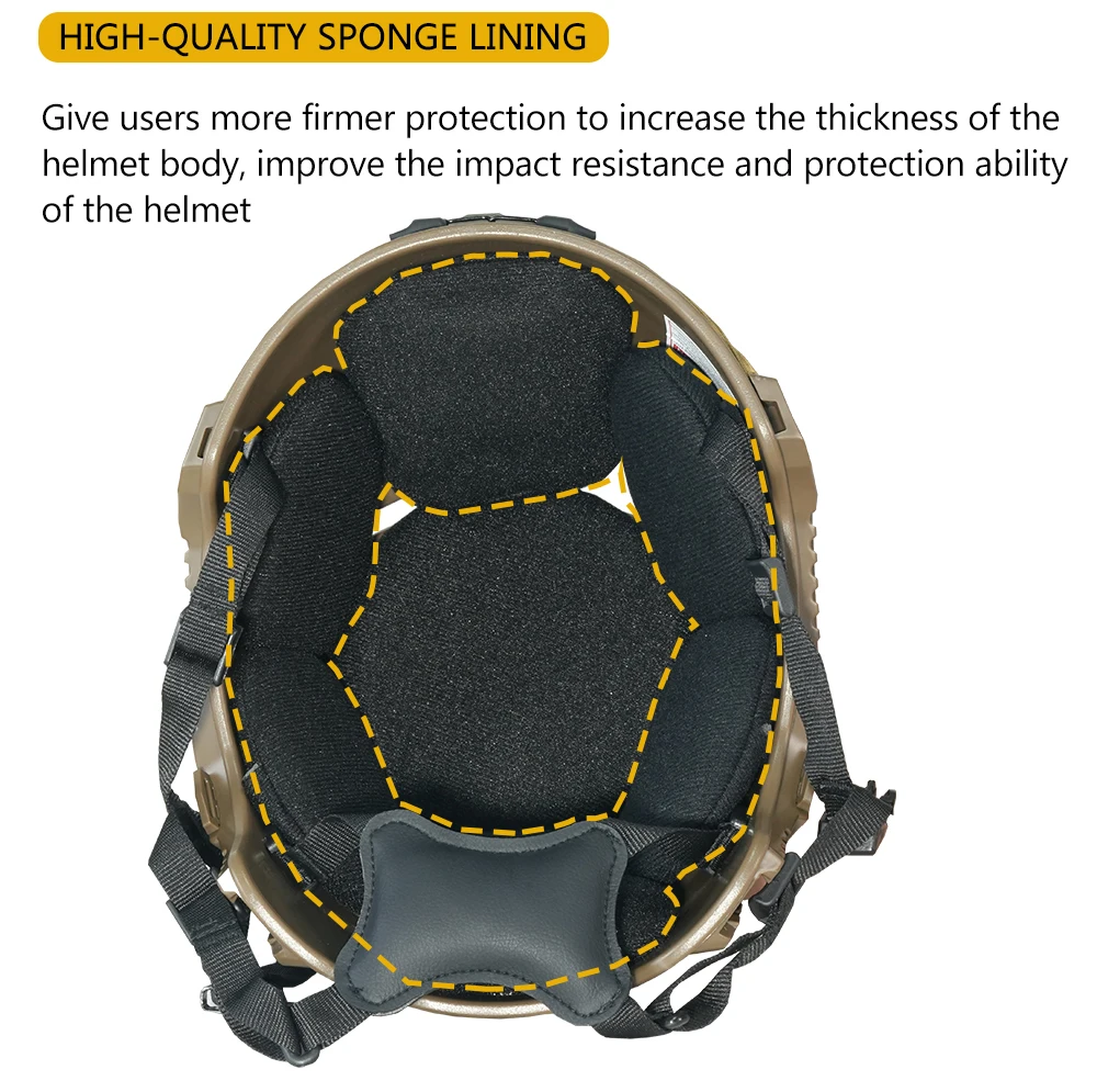 BOOIU Tactical Helmet ABS Child Helmet for Head Circumference 50-55cm Outdoor Sport CS Riding Airsoft Helmets Protect Equipment