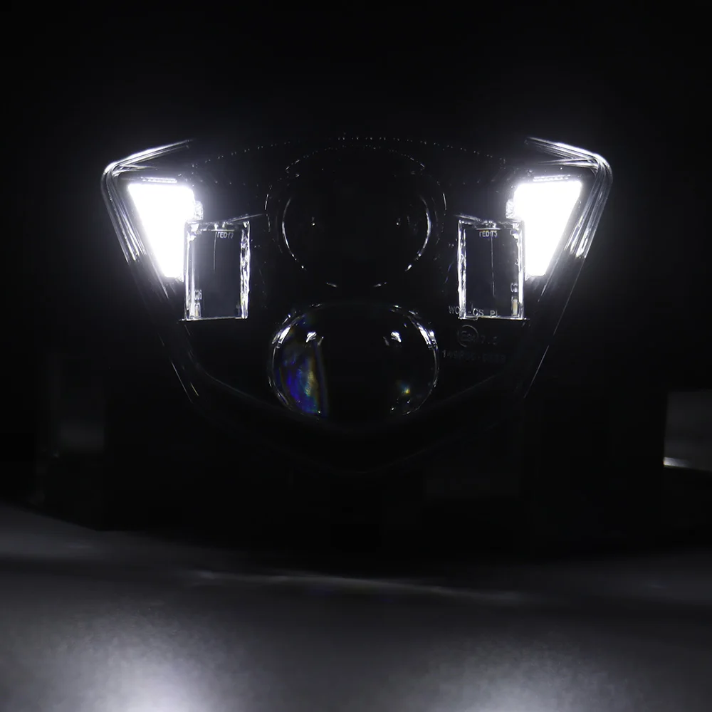 LED Headlight Headlamp For Husaberg TE 125 250 300 FS FE 350 390 450 501 570 2009-2014 TE300 FE450 Motorcycle Light Lamp w/ DRL