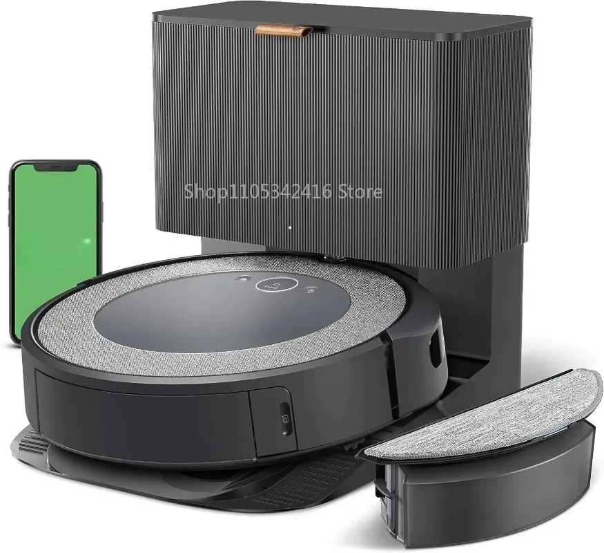 i5+ Self-Emptying Robot Vacuum & Mop | Smart Mapping Room-by-Room Cleaning, 60 Days Hands-Free