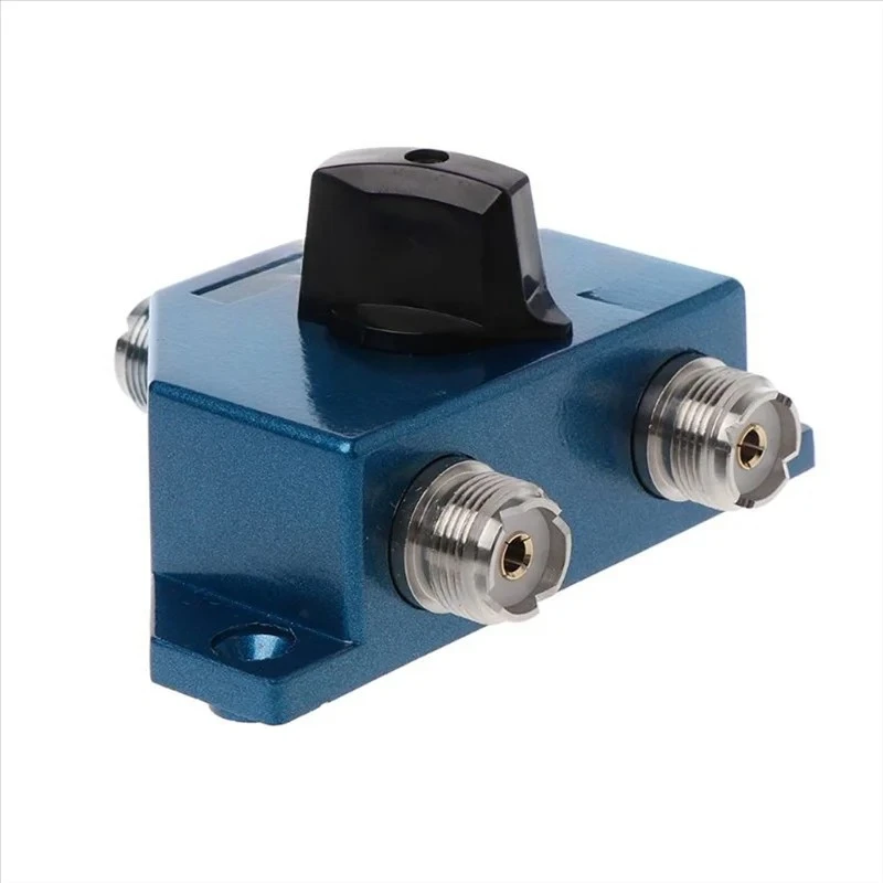 Metal Antenna Switcher UHF Manual Aerial Female Connector Adapter Converter CB Radio Antenna Coax Switch Y98A