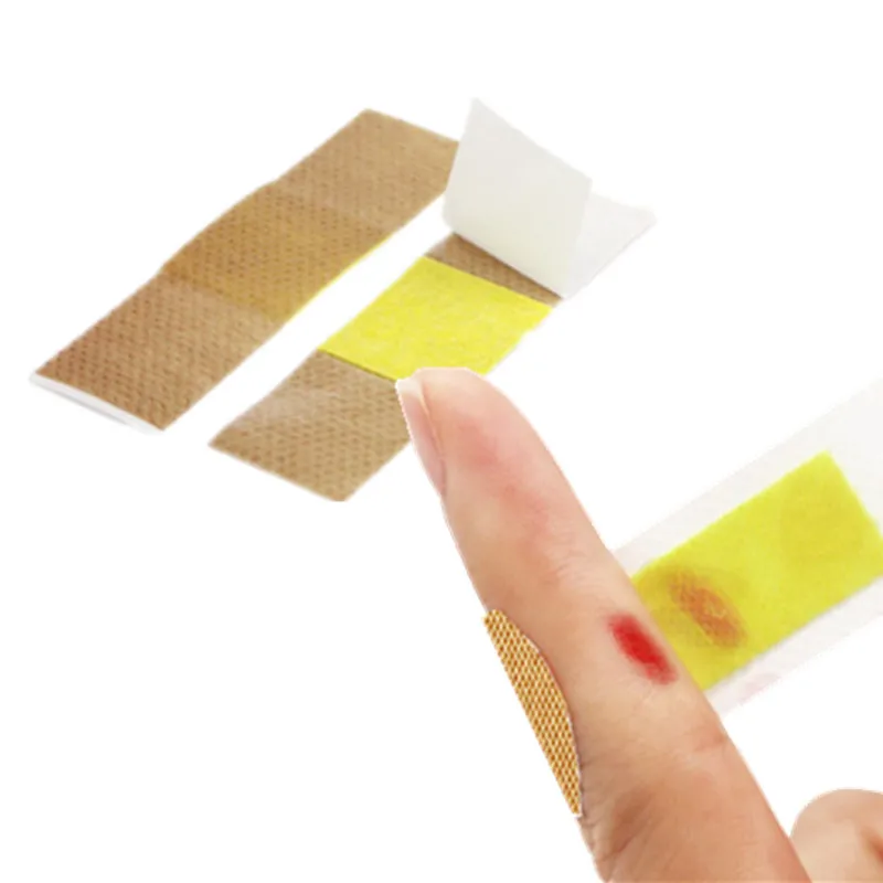 100pcs/set Breathable Band Aid Wound Plaster Finger Dressing Adhesive Bandages Tape Skin Color  Strips First Aid Patches