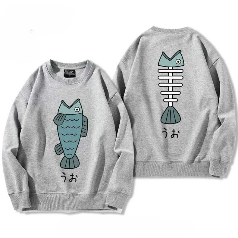 شخصية أنيمي Dandadan للجنسين برقبة دائرية دافئة ومريحة ملابس خروج دافئة ومريحة على طراز الشارع أساسية