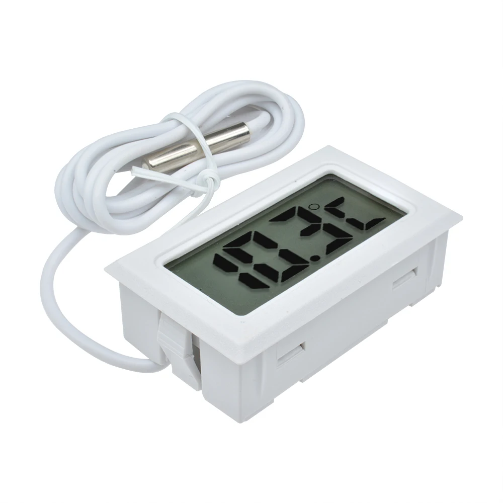 Imagem -05 - Termômetro Digital Lcd para Água e Banho Testador e Detector de Temperatura Monitor Incorporado Cabo do Sensor Aquário Carro 10 Pcs Fy10