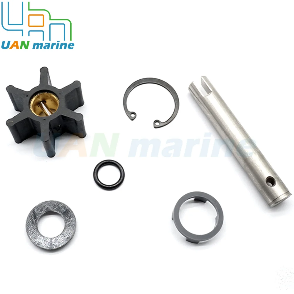 Kit de Réparation d'Arbre de Pompe à Eau de Mer Brute, pour Volvo Penta 21951414 875756 858065 MD5A B C 840557, 2001, 2002