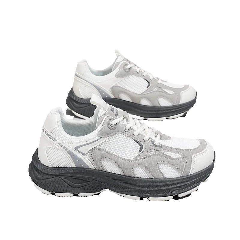 Warrior Women's Shoes 2025 New Summer Thin Mesh Breathable Casual Shoes Lightweight Dad Shoes Hiking Shoes For Women_vogvips.com