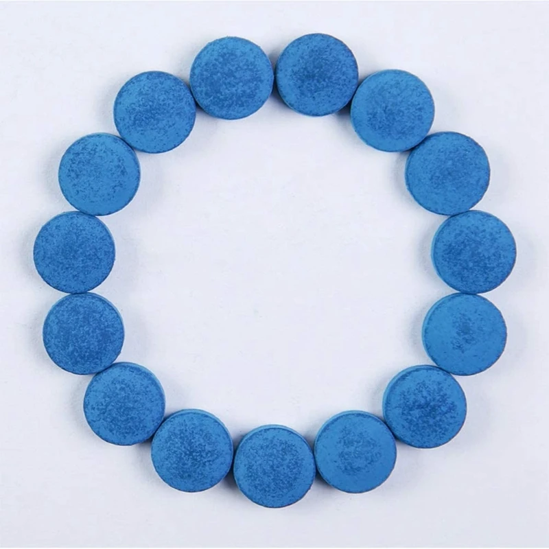 Dica de substituição de bola de bilhar com estojo, ponta masculina para sinuca e piscina americana, azul, 13mm, 50 peças