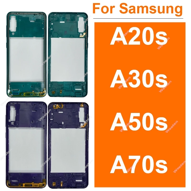 For Samsung Galaxy A20s A30s A50s A70s Middle Frame A207 A307 A507 A707 Middle Frame Bezel Middle Plate Repair Parts