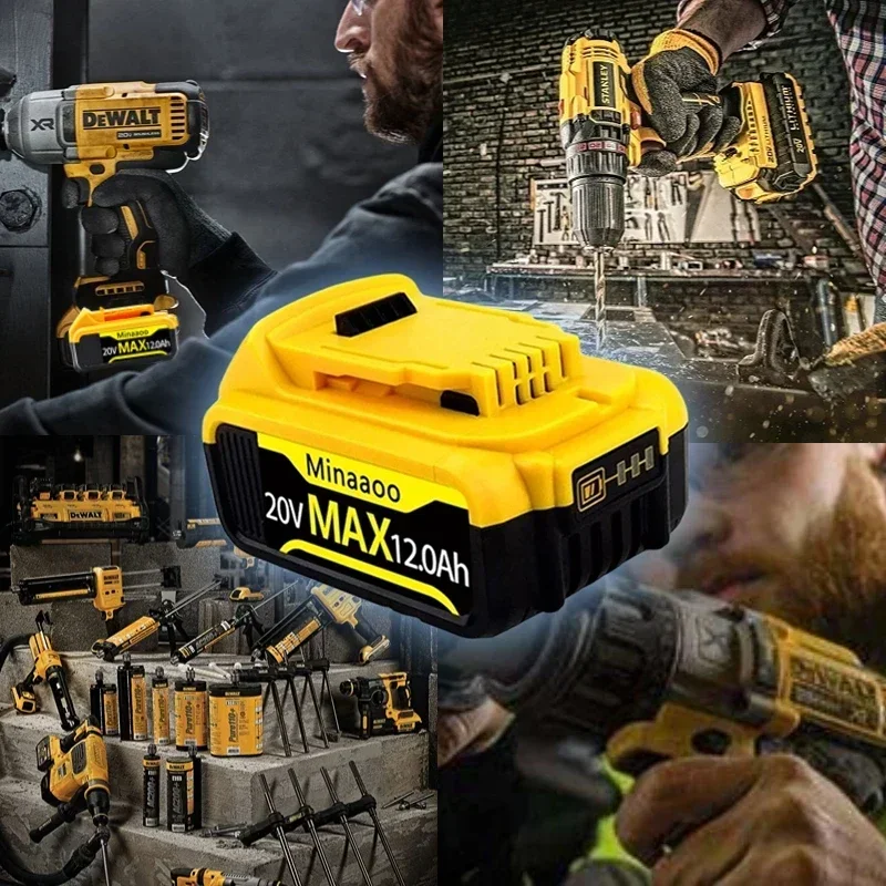 8000 мАч для Dewalt DCB200, сменный аккумулятор, совместимый для Dewalt 18 В 20 В, инструменты DCB120 DCB182 DCB200 DCB609, аккумулятор