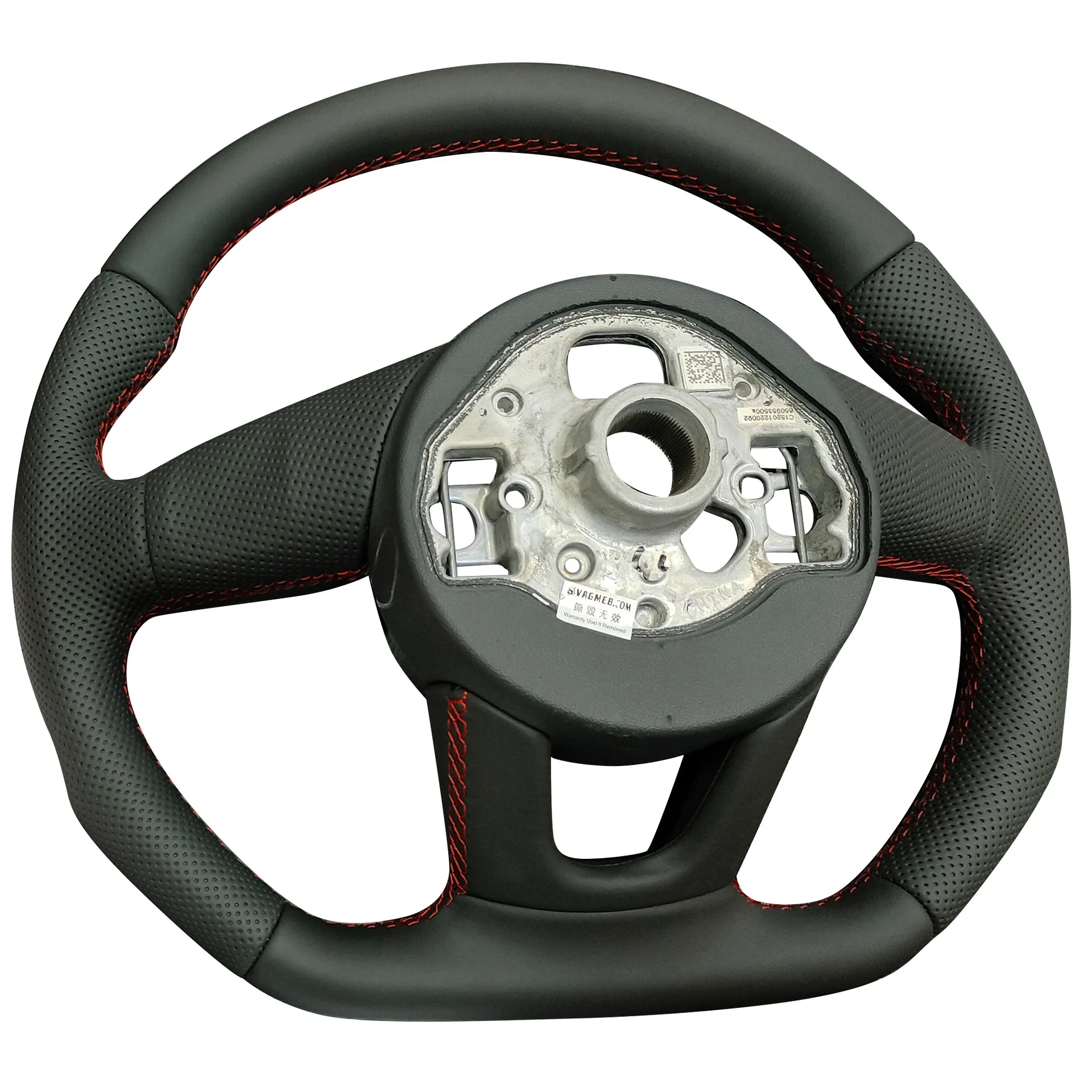 Suitable for Audi S standard A3L semi-punched red wire no paddle no button steering wheel (no airbag)