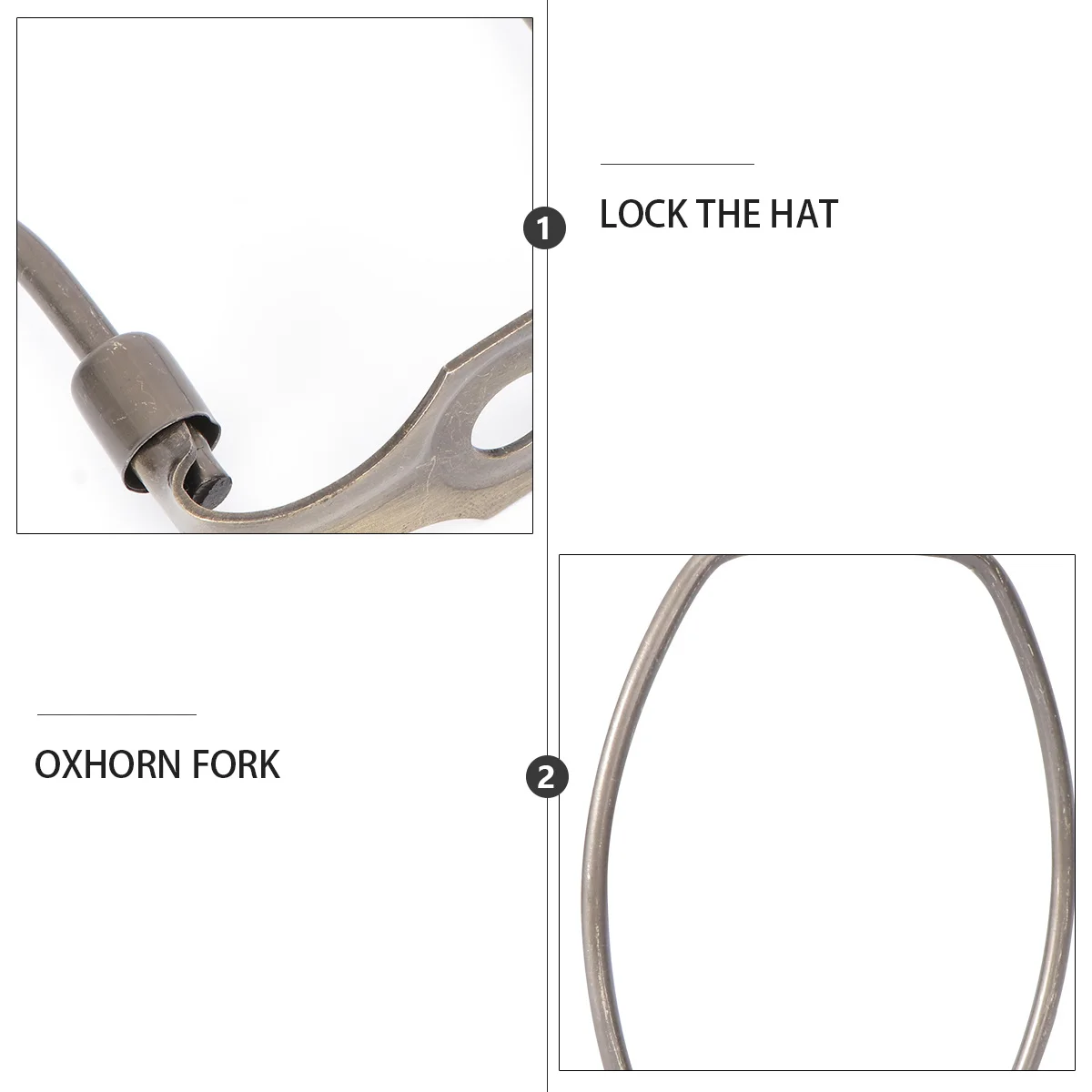 

1Pcs Metal Horn Lamp Bracket 7 Inch Bronze Lamp Harp Holder Strong Non-Deform Frame for Lampshade Floor Table Lighting