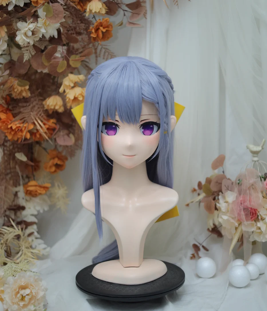 

(NFD36--55)Customize Full Head With Lock Pretty Female/Girl Japanese Animego Character Kig Cosplay Kigurumi Mask Crossdress Doll