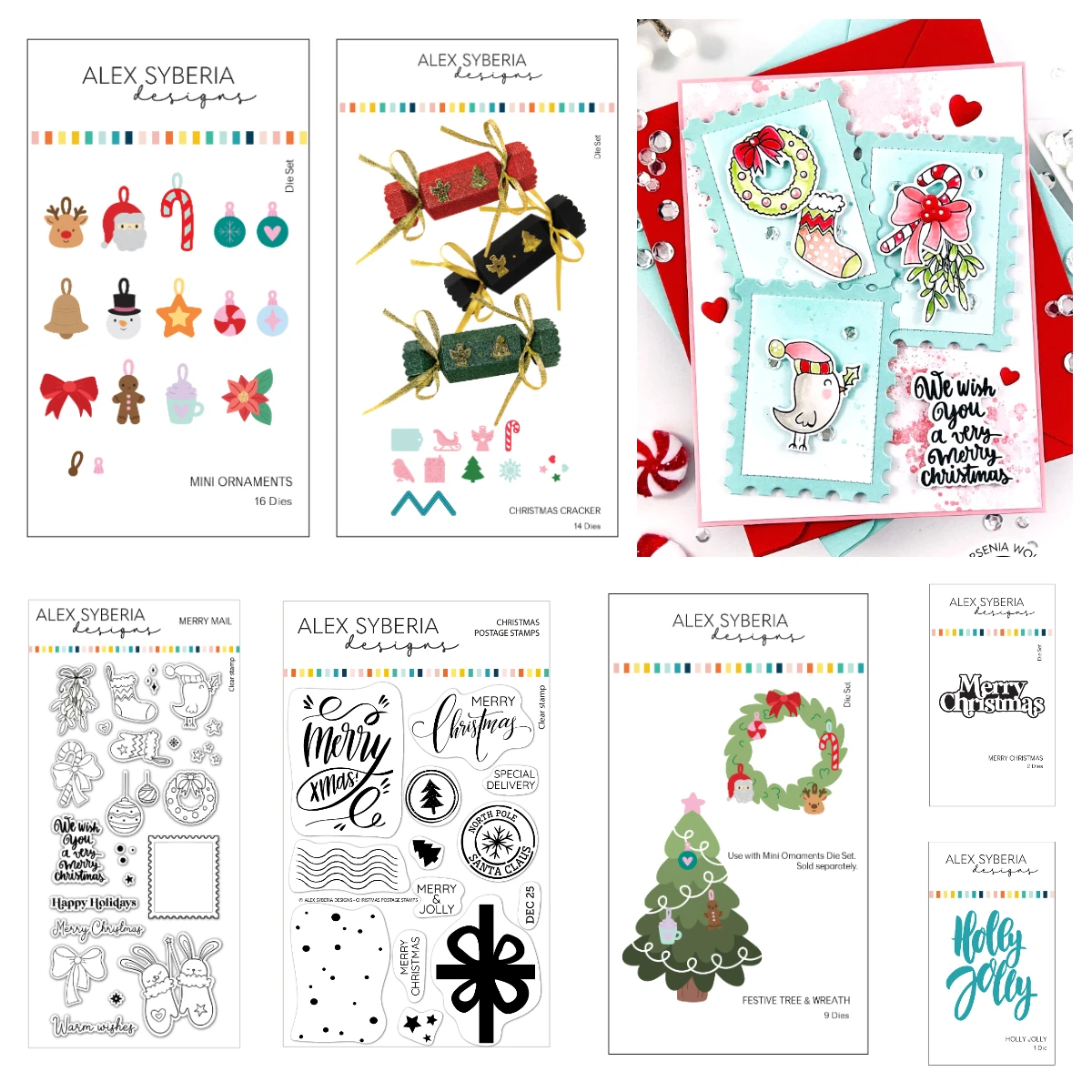 

Christmas Festive Tree & Wreath Die Set Metal Cutting Dies Stamps for DIY Craft Greeting Card Scrapbooking Embossing Template